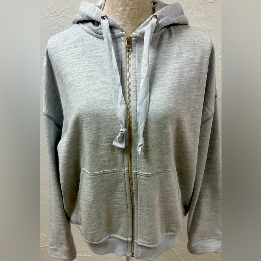 ATM sweatshirt zip up blue/gray comfy